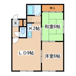 第一晴富ハイツの物件間取画像